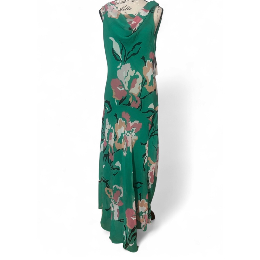 Women's Robbie Bee Drape Neck Midi Dress Size 16 NWT - Picture 4 of 11